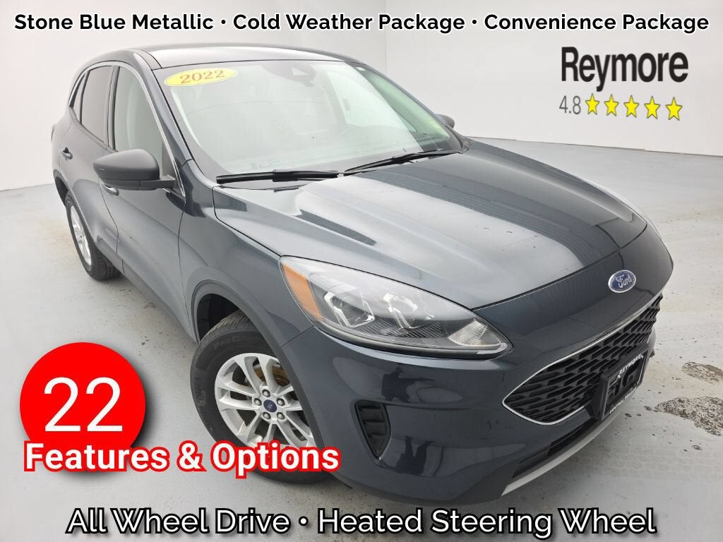 2022 Ford Escape SE in Blue — front three-quarter view