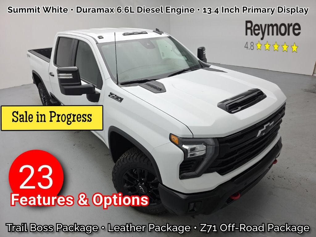 2026 Chevrolet Silverado 3500 HD LT in Summit White — front three-quarter view