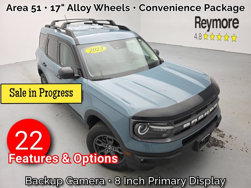 2023 Ford Bronco Sport Big Bend in Blue — front three-quarter view