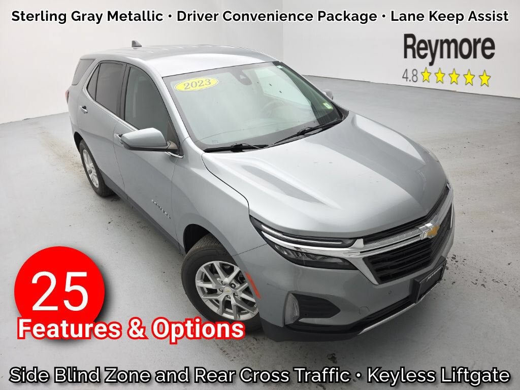 2023 Chevrolet Equinox LT in Sterling Gray Metallic — front three-quarter view
