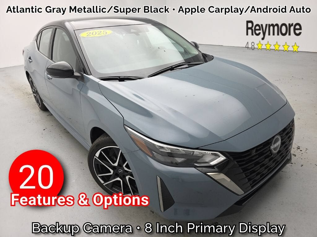 2025 Nissan Sentra SR in Gray — front three-quarter view