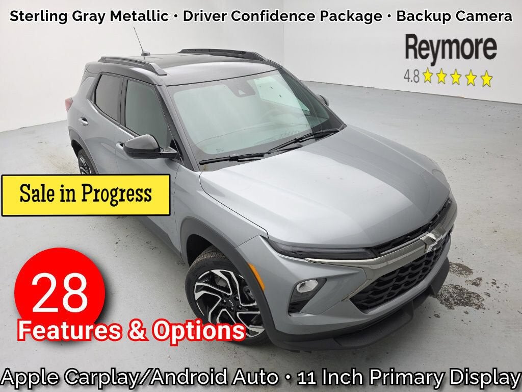 2026 Chevrolet Trailblazer RS in Sterling Gray Metallic — front three-quarter view